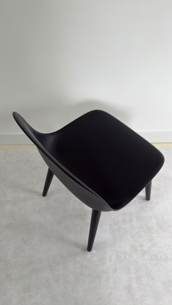 6x Muuto Fiber chaise en bois noir, Chaises de salle à manger (photo 5 sur 6)