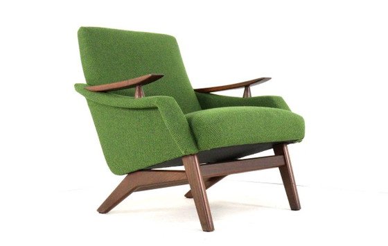 Image 1 of Vintage fauteuil stoel 'Breda' nieuw gestoffeerd