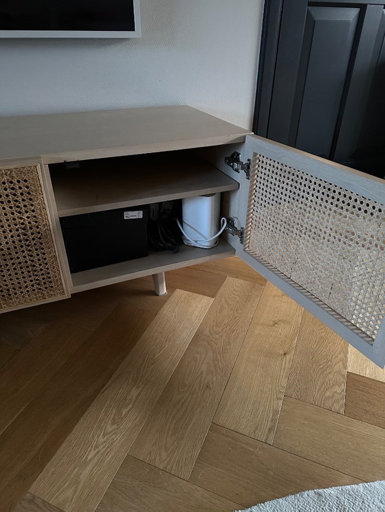 Image 1 of Mobili multimediali di design di Hans K. Oak rattan