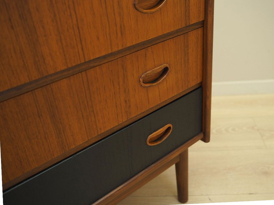 Image 1 of Tocador de teca, diseño danés, años 70, fabricado en Dinamarca