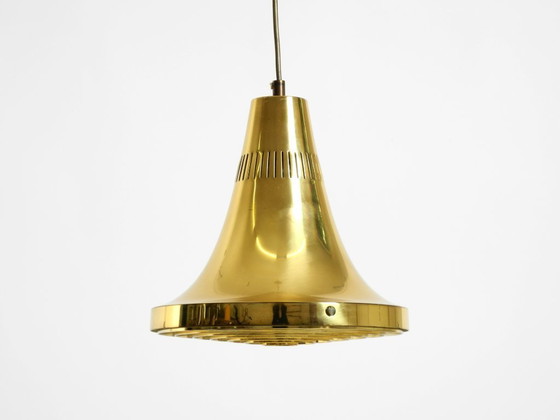 Image 1 of Originele Hans-Agne Jakobsson koperen hanglamp uit de jaren 60, model T 598, van Markaryd, Zweden