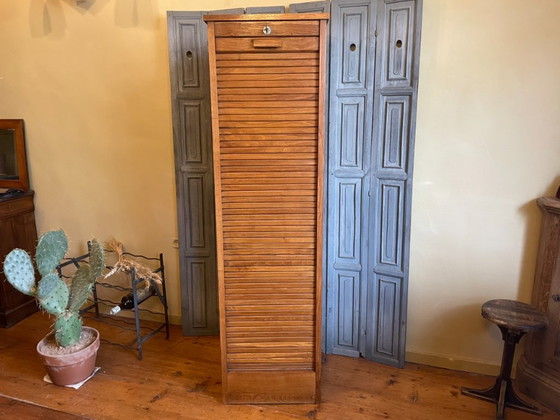 Image 1 of Rollladenschrank, Archivschrank, Musikschrank, Art déco, 1930, Französisch