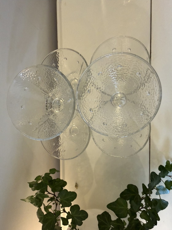 Image 1 of Juego de 6 copas de vino italianas de la década de 1970