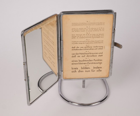 Image 1 of Espejo tríptico de oftalmólogo raro de la década de 1930