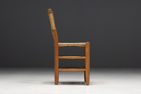 Image 1 of Sedie da pranzo "Bauche" di Charlotte Perriand per Steph Simon, Francia, anni '50