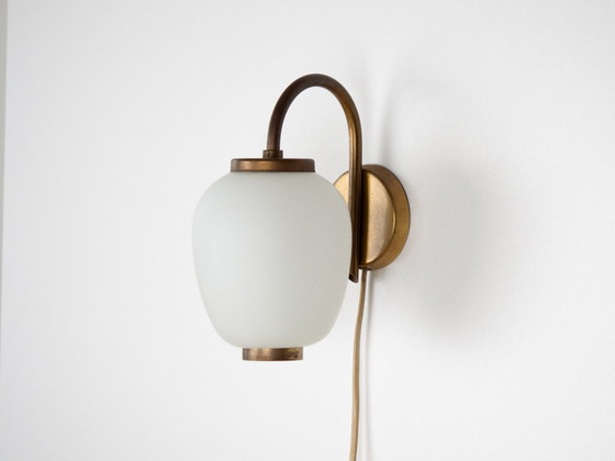 Image 1 of Lampada da parete vintage danese Kina, molto rara, di Bent Karlby, Lyfa, anni '40