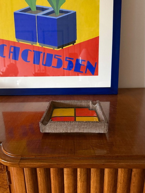 Image 1 of Keramische asbak in space age-stijl uit het midden van de 20e eeuw, Aldo Londi Bitossi, Italië, jaren 70.