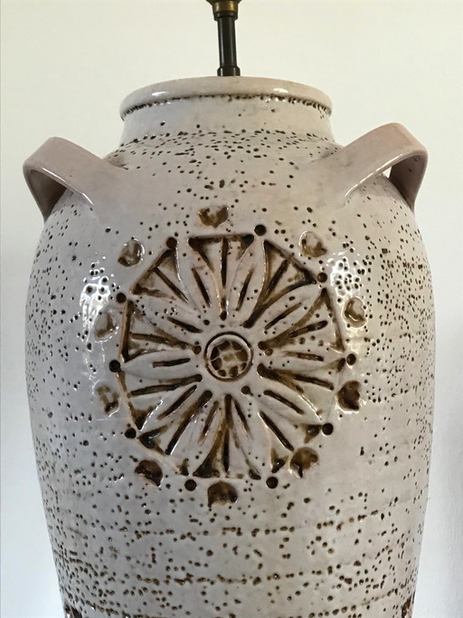 Keramische lamp van Aldo Londi voor Bitossi 1960
