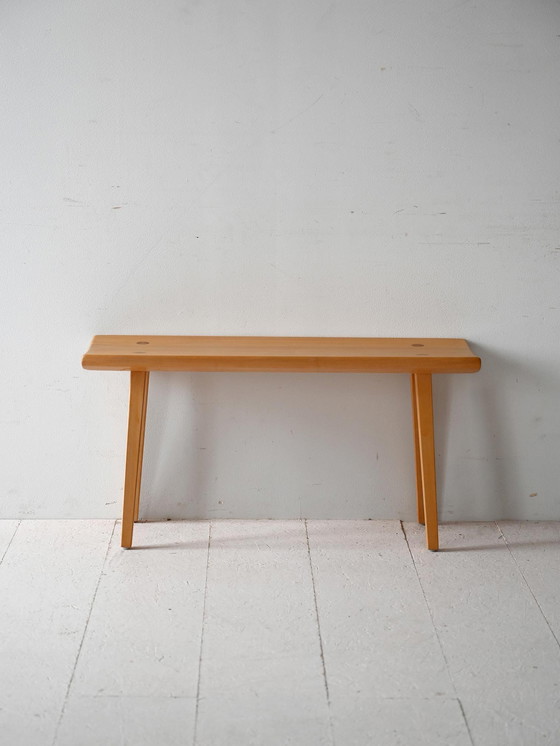 Image 1 of Scandinavian Vintage "Visingsö" Bench in Birch by Carl Malmsten