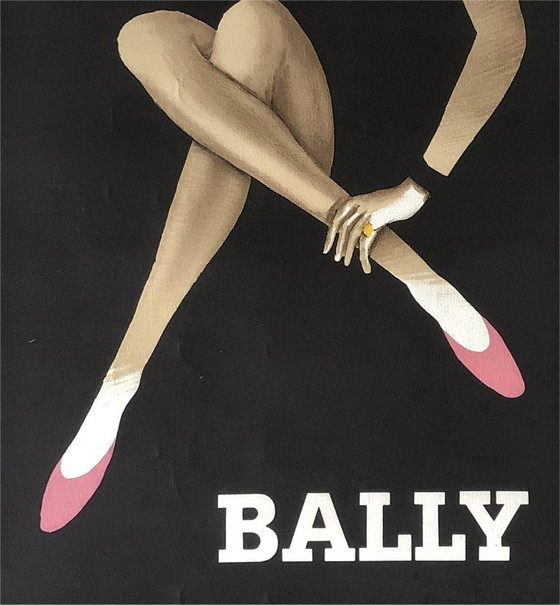 Image 1 of Bernard Villemot – BALLY “La Femme en Noir” – Litografía original, 1982