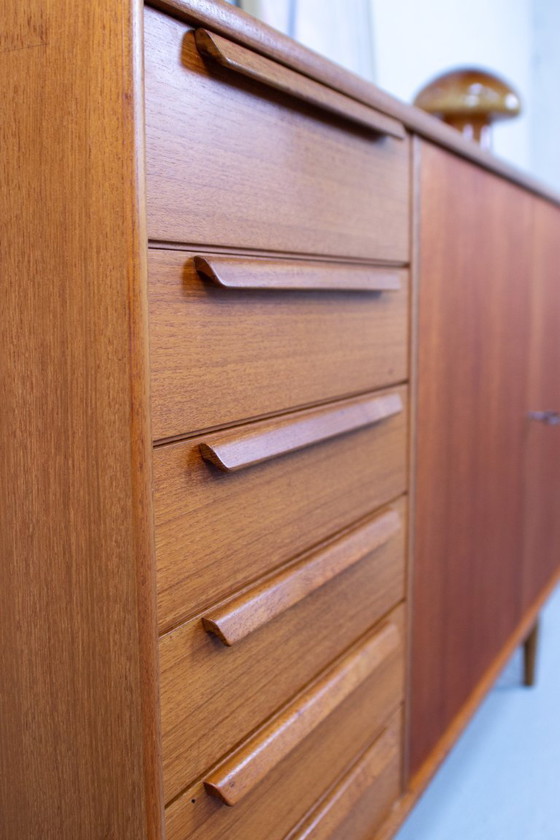 Image 1 of Vintage teak sideboard highboard chest of drawers 60s Danish