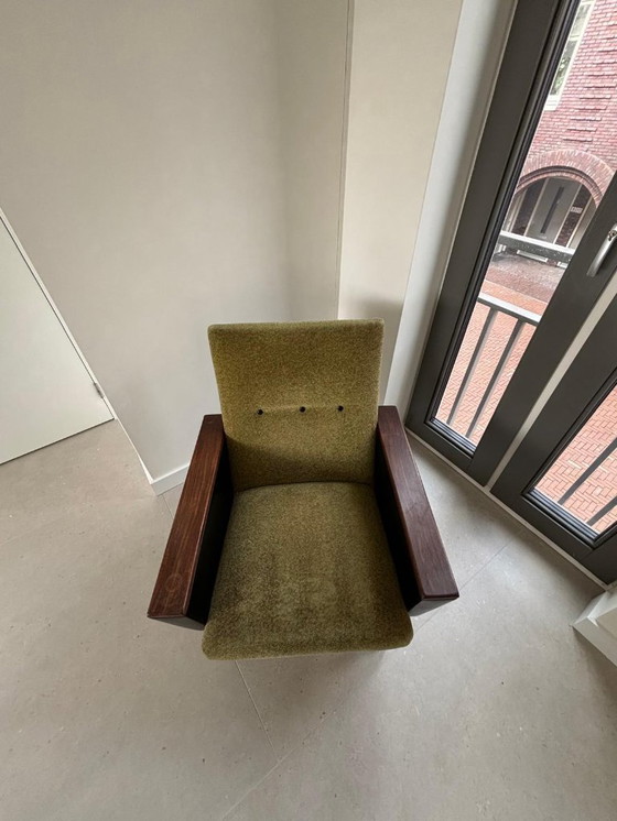 Image 1 of Vintage bankstel (stoel en driezitsbank)