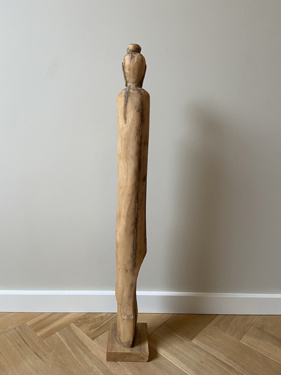 Scultura Buddha in legno indonesiano, Oggetti decorativi, Marrone (foto 5 di 7)