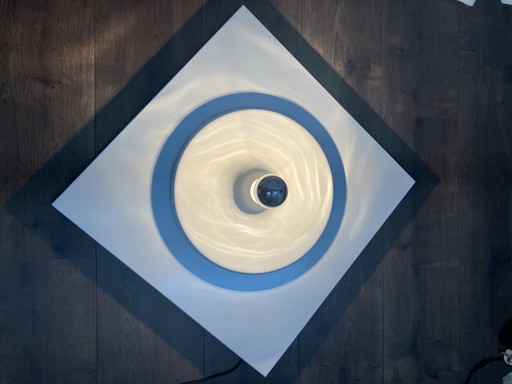 Vintage zeldzaam wit wandlamppaneel, Duitsland, jaren 80