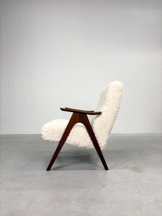 Poltrona in stile metà secolo con tessuto soffice – Poltrone, Wood (photo 3 of 16)