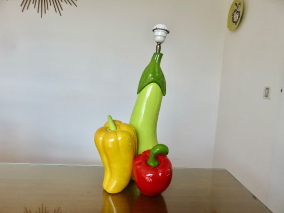 Image 1 of Very large ceramic lamp by François Chatain, France, 80s