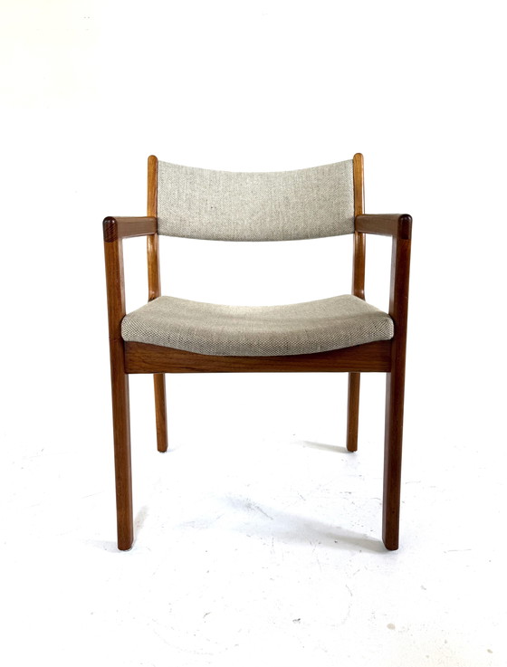 Image 1 of Vintage teakhouten bureaustoel, D-Scan ‘70