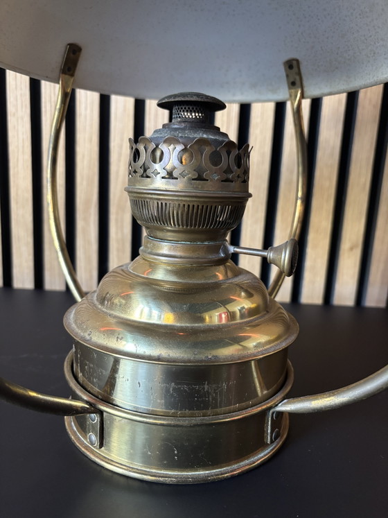 Lampada da Nave (1 di 2) Ottone – DHR & IDEAL Brenner, Lampade a sospensione, Brass (photo 7 of 8)