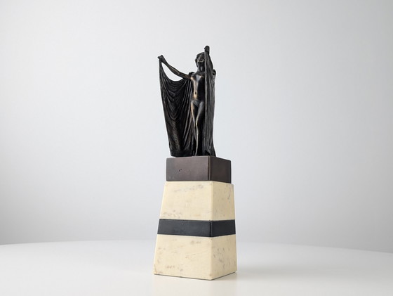 Image 1 of Sculpture de femme articulée en bronze par Carl Kauba, années 1900