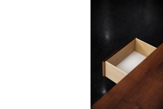 Image 1 of Vintage Mid-Century Scandinavian Modern Ambassador Console with Mirror from Fröseke Nybrofabriken Ab, 1970s, Set of 2