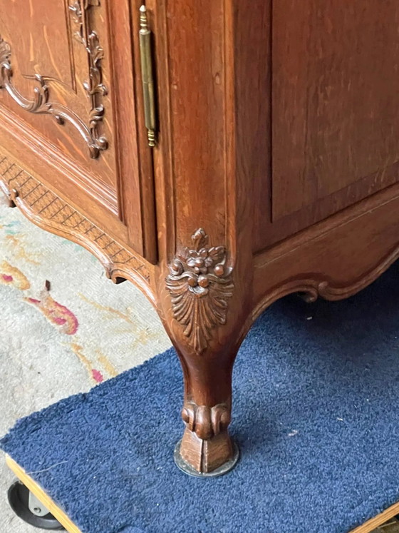 Vitrinekast in Regency-stijl. – Vitrinekasten, Wood, Hollywood Regency (photo 6 of 7)