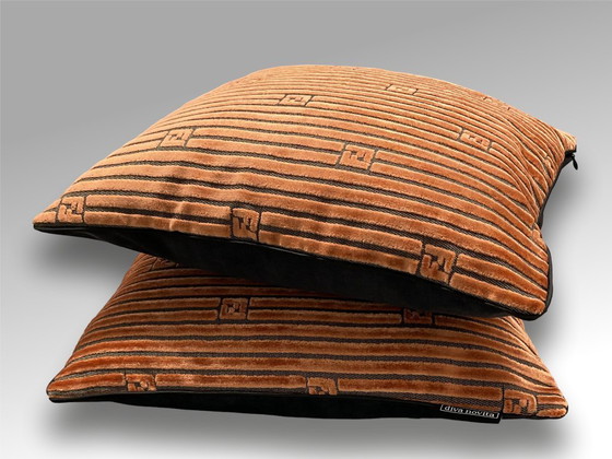 Image 1 of Fendi – Brique-Samt-Monogramm
