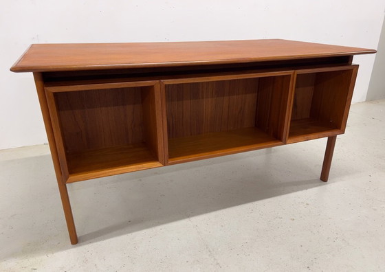 Image 1 of Teak Executive Desk By Arne Vodder For Brouer, 1960s