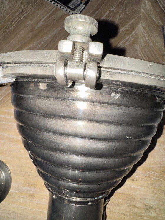 Aluminium industrial Nautical design pendant lamp Eichholtz, Metal, Glass, Silver, Industrieel (photo 14 of 15)
