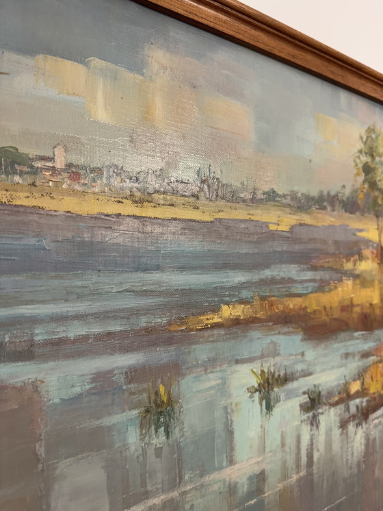 Image 1 of Tableau scène de chasse Suzette MEZIE