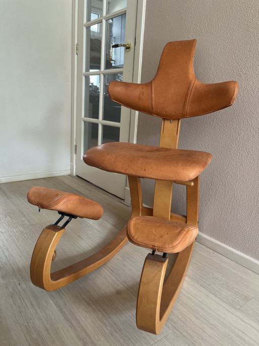 Sedia ergonomica Varier Thatsit | Pelle – schommelstoelen, Leather, Wood