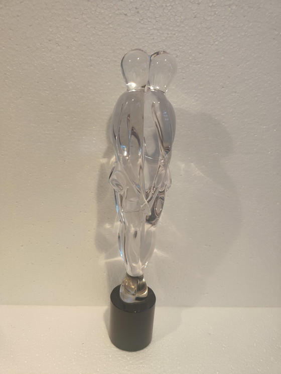 Image 1 of Renato Anatra eine hohe Glasskulptur: Zwei Liebende, Vetri Artistici, Murano, 1980