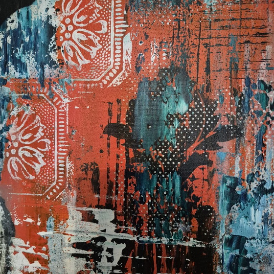 Image 1 of Toile technique mixte 100x100cm