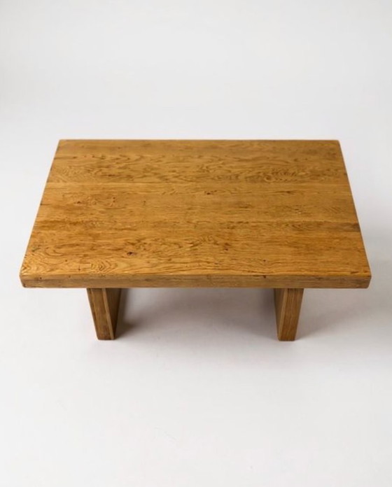 Image 1 of Table basse japonisante en chêne massif