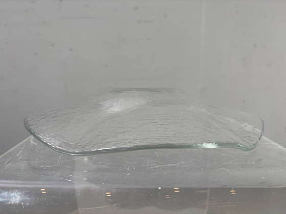 Image 1 of Kleine Glasi Hergiswil Glasschale mit Wellenrand, Schweiz, 1960er–1970er Jahre