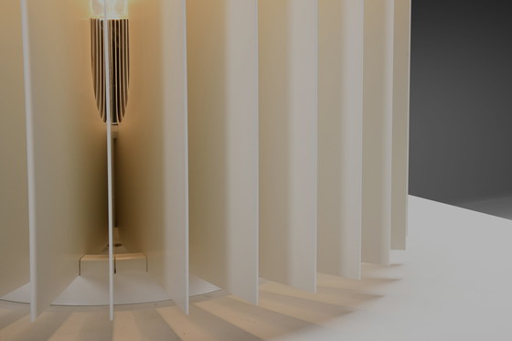 Image 1 of Large Metal 'MT' Table / Floor Lamp by Giancarlo Mattioli for Sirrah, Italy 1969