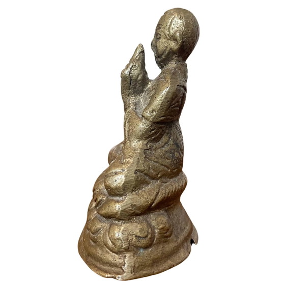 Le Maître Murmurant – Mahasiddha en Bronze Qualité Musée – Mongolie – Sculptures (photo 6 of 9)