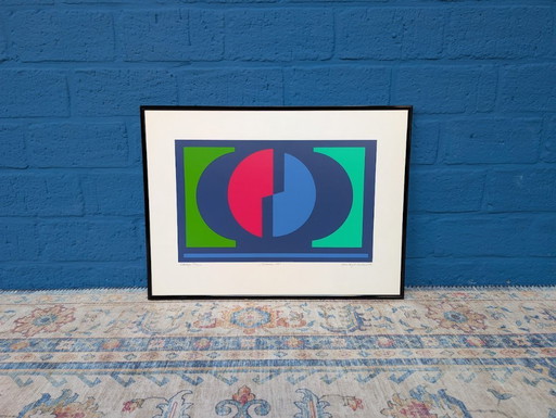 Vintage screen print, Danish, Hans August Andersen