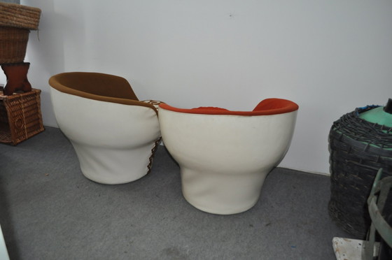 Set of Vintage Tub Chairs, 1970s – Armchairs (photo 8 of 8)