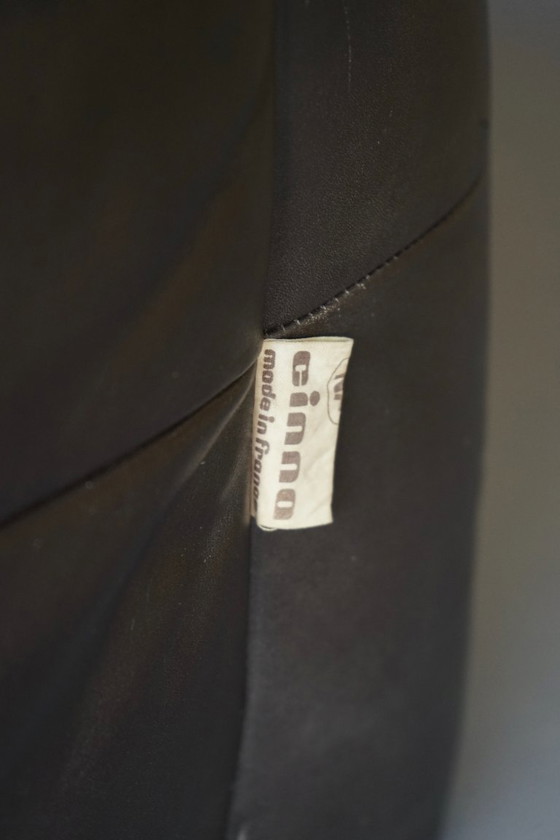 Image 1 of Amak Lounge Chair aus braunem Leder von Annie Hieronimus für Cinna, 1980er Jahre