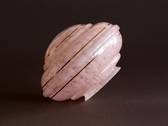 Image 1 of table lamp rose Clichy glass