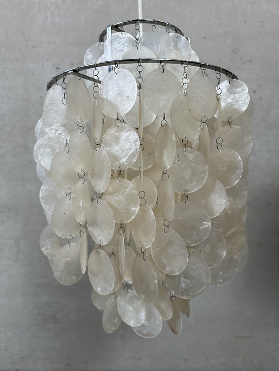 Image 1 of Lampada a sospensione capiz vintage