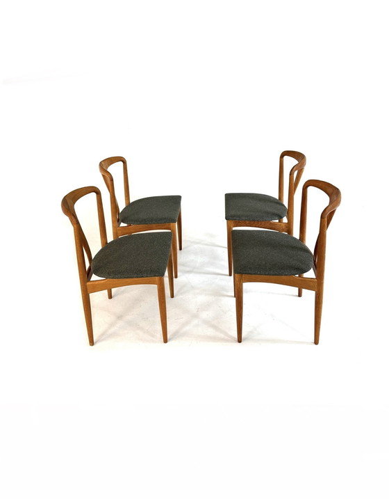 Image 1 of 4x sedia da pranzo restaurata 'Juliane', Johannes Andersen, Uldum Møbelfabrik '60