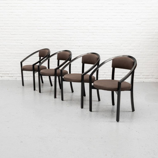 4er Set Rosenthal Nostro Esszimmerstühle 1980er