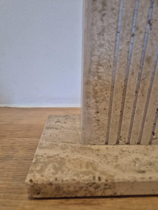 Vintage travertine lamp base Belino