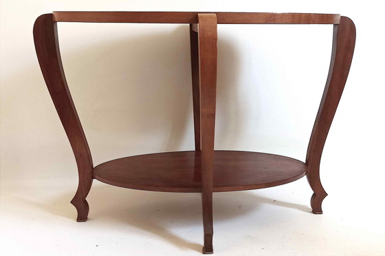 Image 1 of Guéridon Ovale Art Déco Breite 80 cm