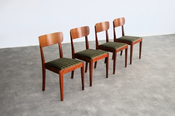 Image 1 of 4x Vintage Edsbyn Eetkamerstoelen