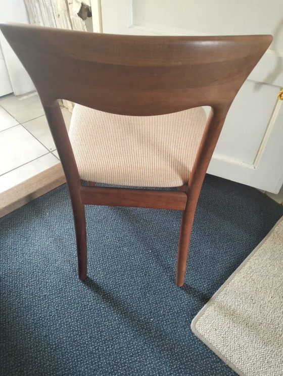 Image 1 of Juul Kristensen JK Denmark two (2) vintage upholstered dining chairs