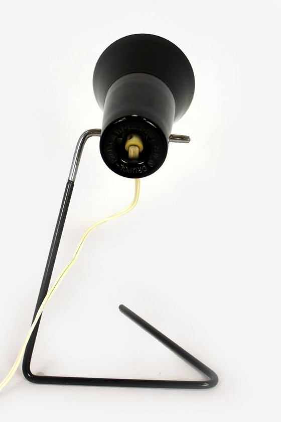Image 1 of Black Table Lamp by Josef Hurka for Drupol, 1960s