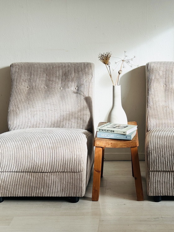 Image 1 of éléments d'assise de fauteuils lounge vintage des années 70