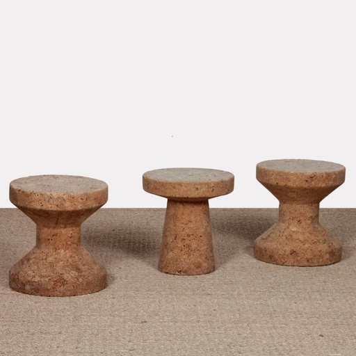 Suite de 3 Tabourets Cork par Jasper Morrison pour Vitra, 2004